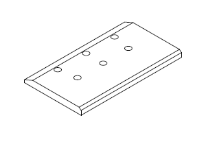 Vrtaný břit pro E 11.1 (L=265mm)